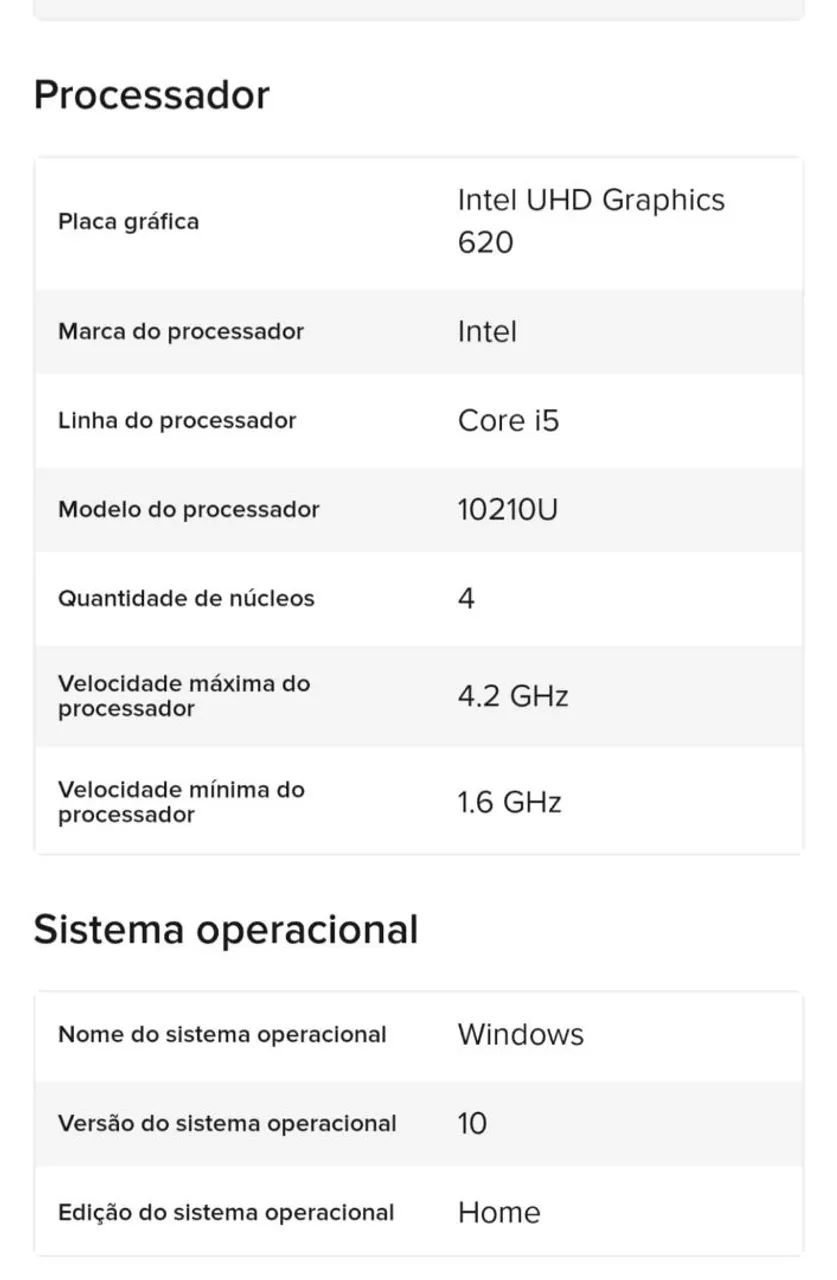 Notebook aspire5 core i5 décima g 20 RAM  - Foto 4