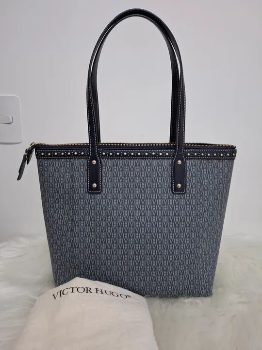 Bolsa Victor Hugo - Azul - Nova - Foto 2