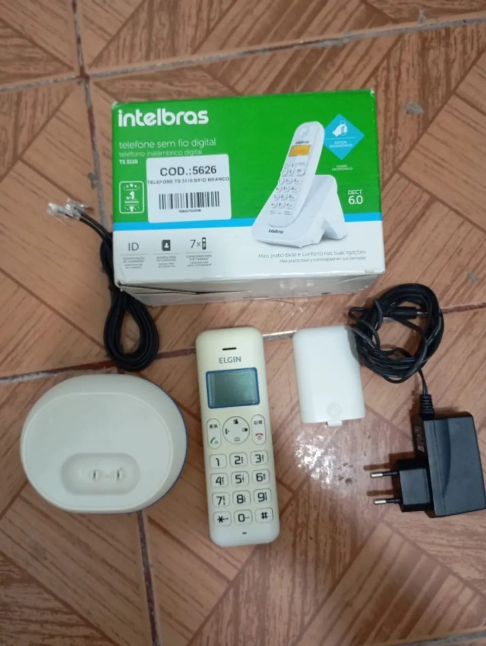 Telefone Residencial Sem Fio TS 3110 Branco Intelbras - Foto 5