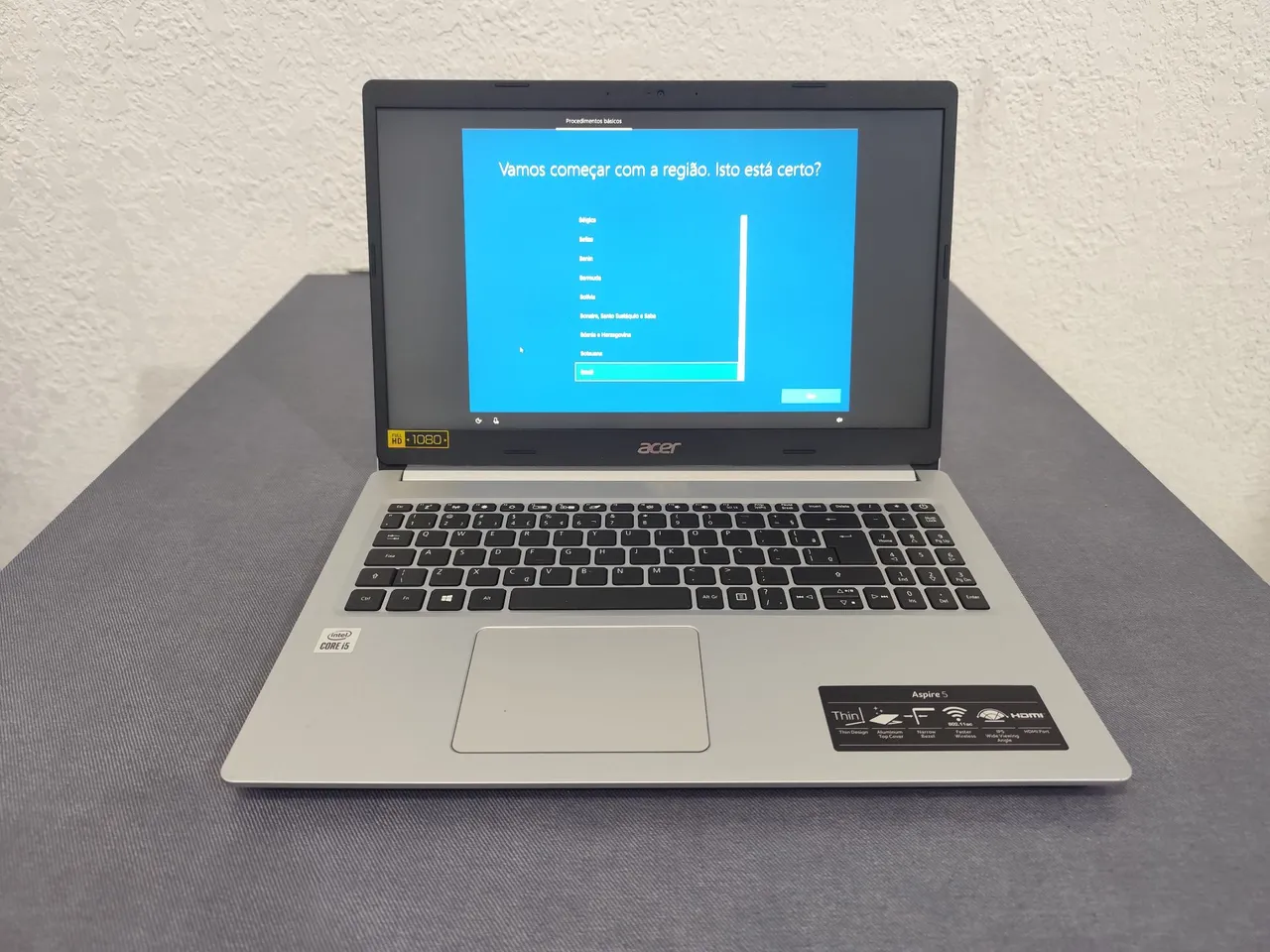 Notebook Acer Aspire 5 . I5. 10° Geração. 8 GB. SSD 256 . Full HD . Ips