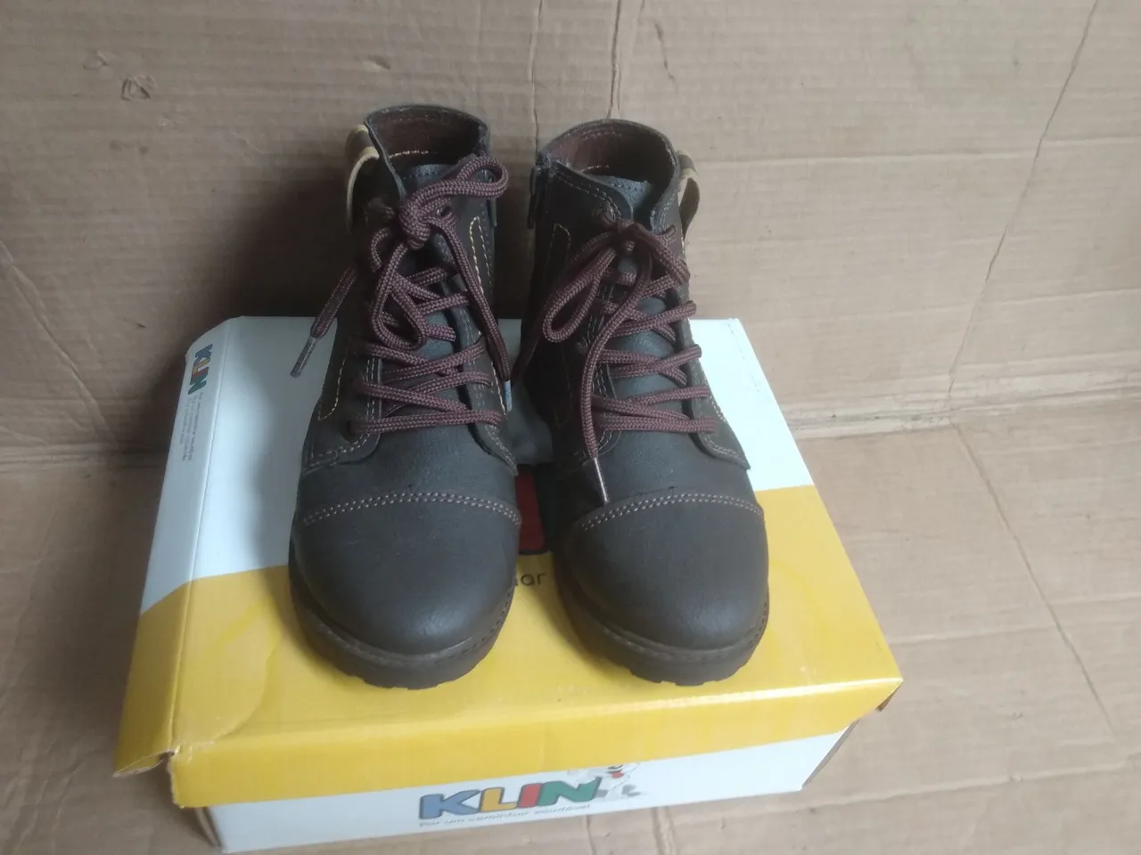 Botas Klin Infantil Marrom