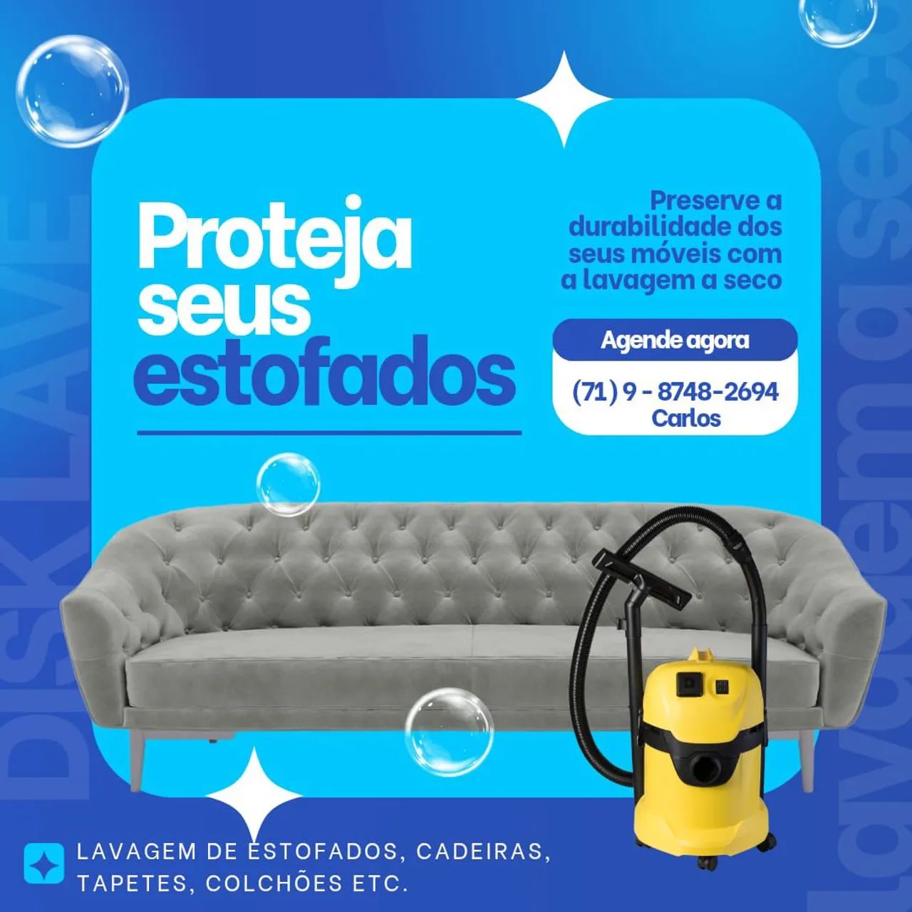 DISK LAVE LAVAGENS DE SOFÁ 