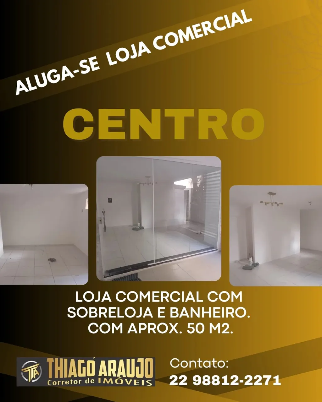 Centro - Alugo Ótima Loja Comercial