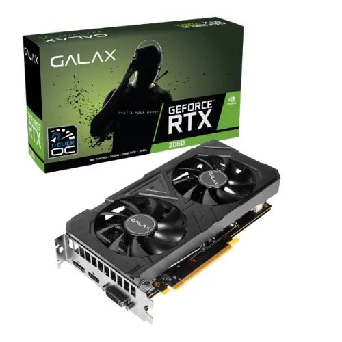 GALAX GeForce® RTX 2060 EX (OC de 1 clique) 6 GB GDDR6 e Memoria