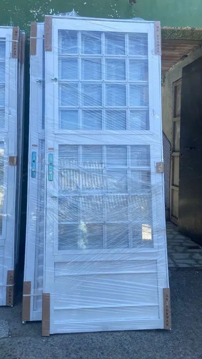 PORTAS FERRO BRANCO COMPLETAS 2,10X80 - Foto 3