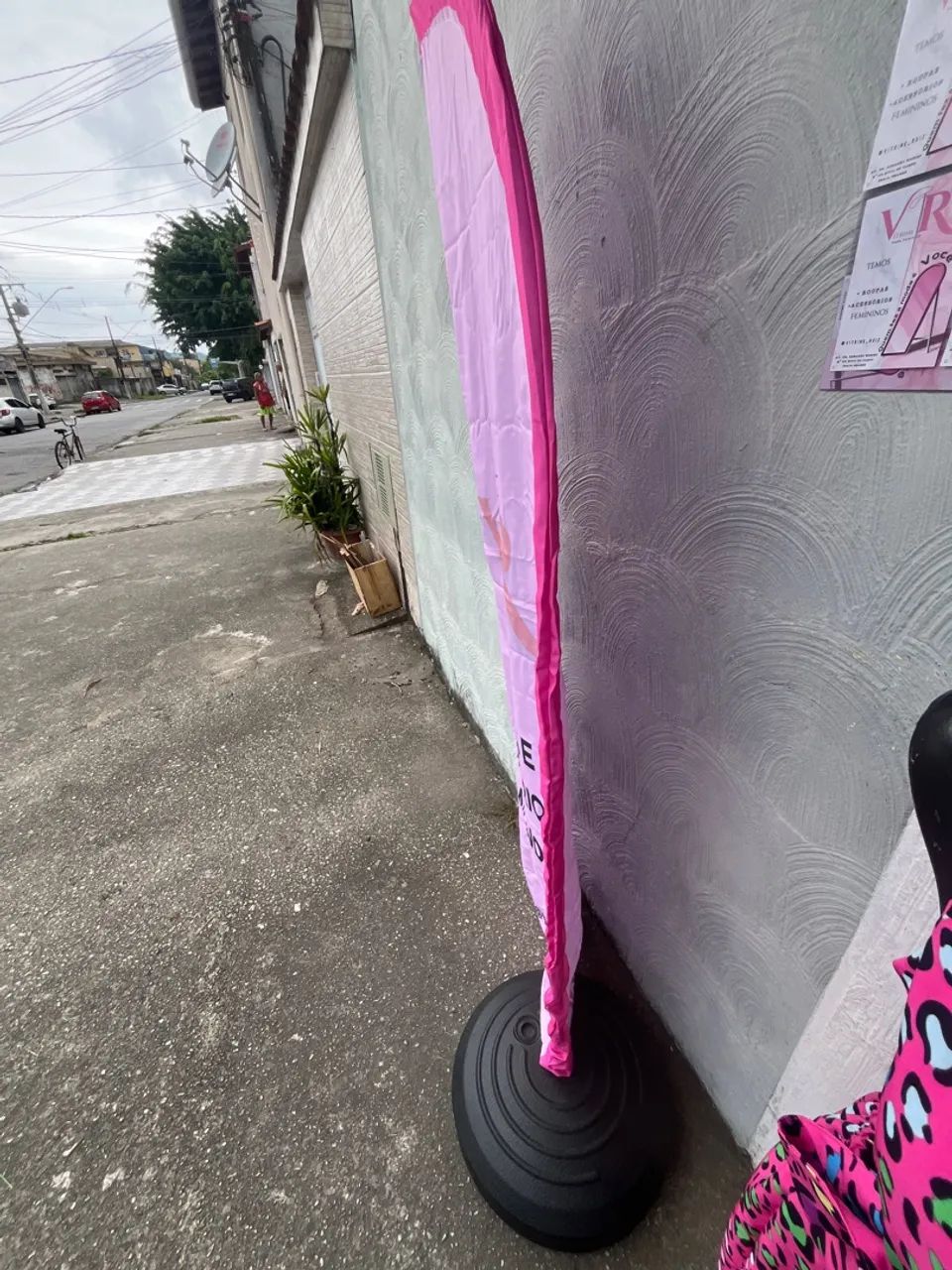 Suporte Bandeira de tecido para área externa