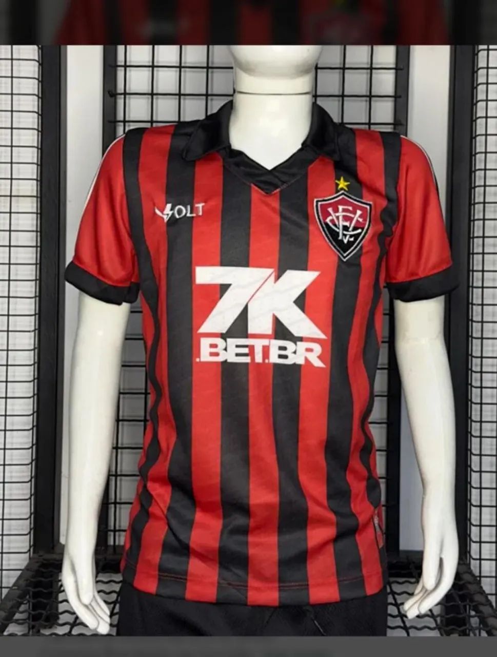 Camisa de Futebol juvenil baby look vitória 