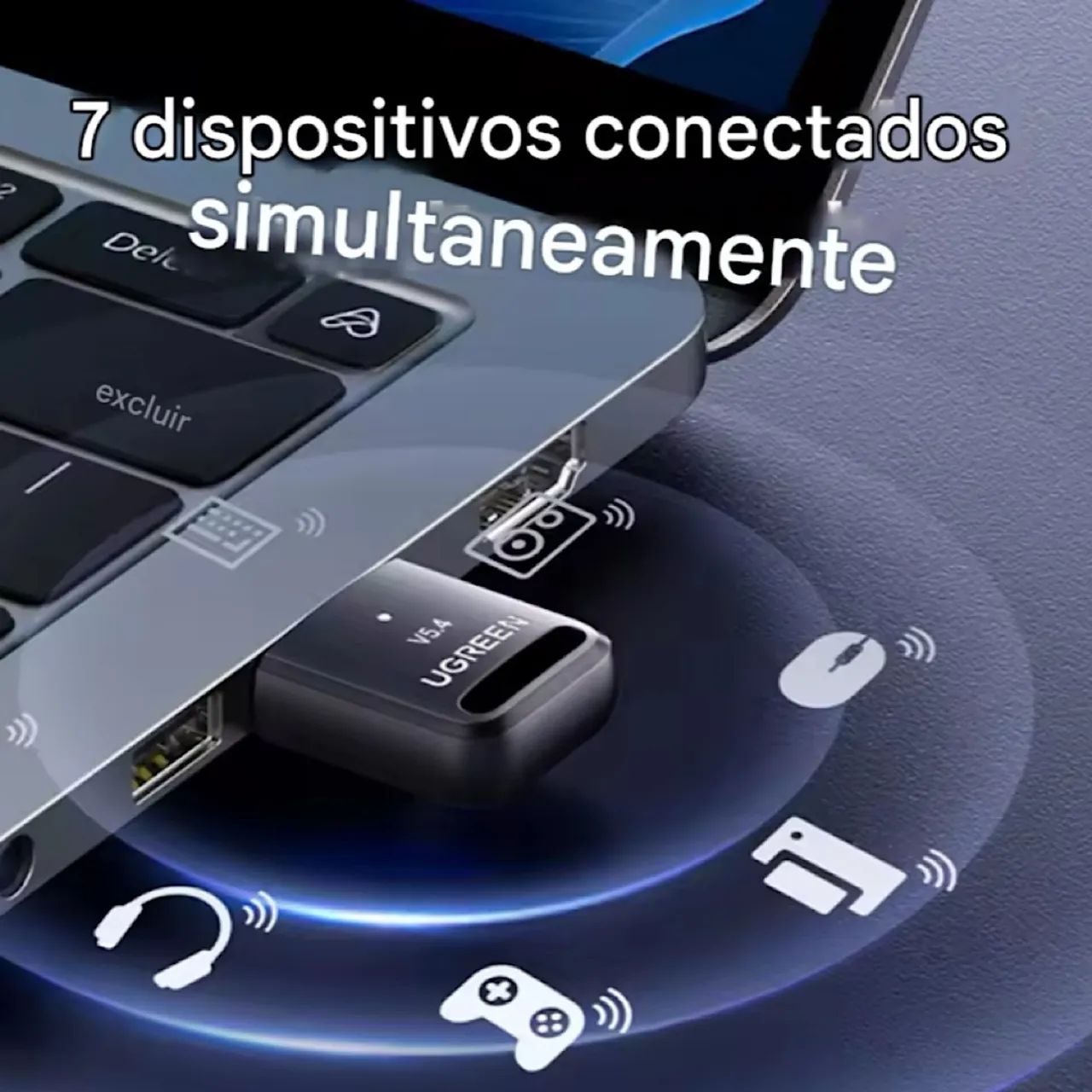 Bluetooth Ugreen 5.4 Computador Pc Windows Notebook. Sem Fio. Adaptador Usb - Foto 5