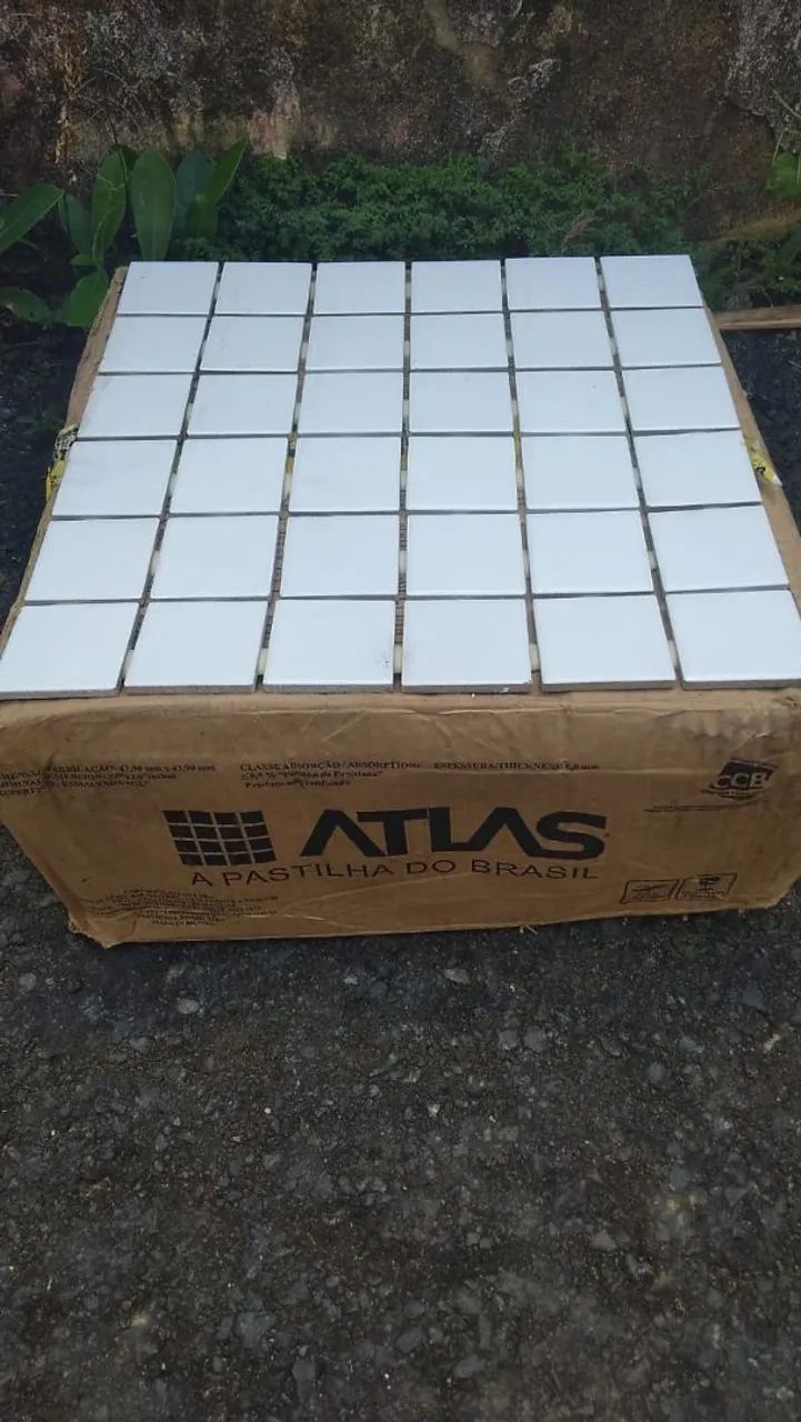 Vendo pastilhas de 5x5 na cor branca.