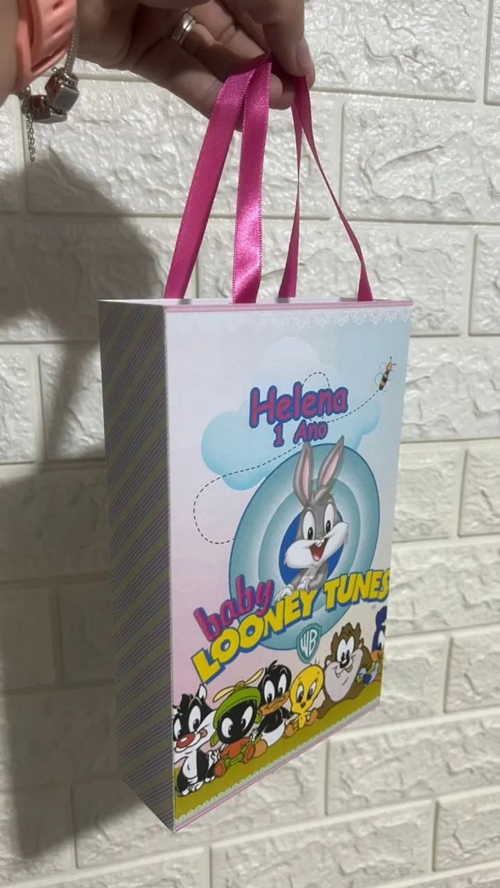 Sacolas para lembrancinhas de aniversário personalizadas - Foto 4