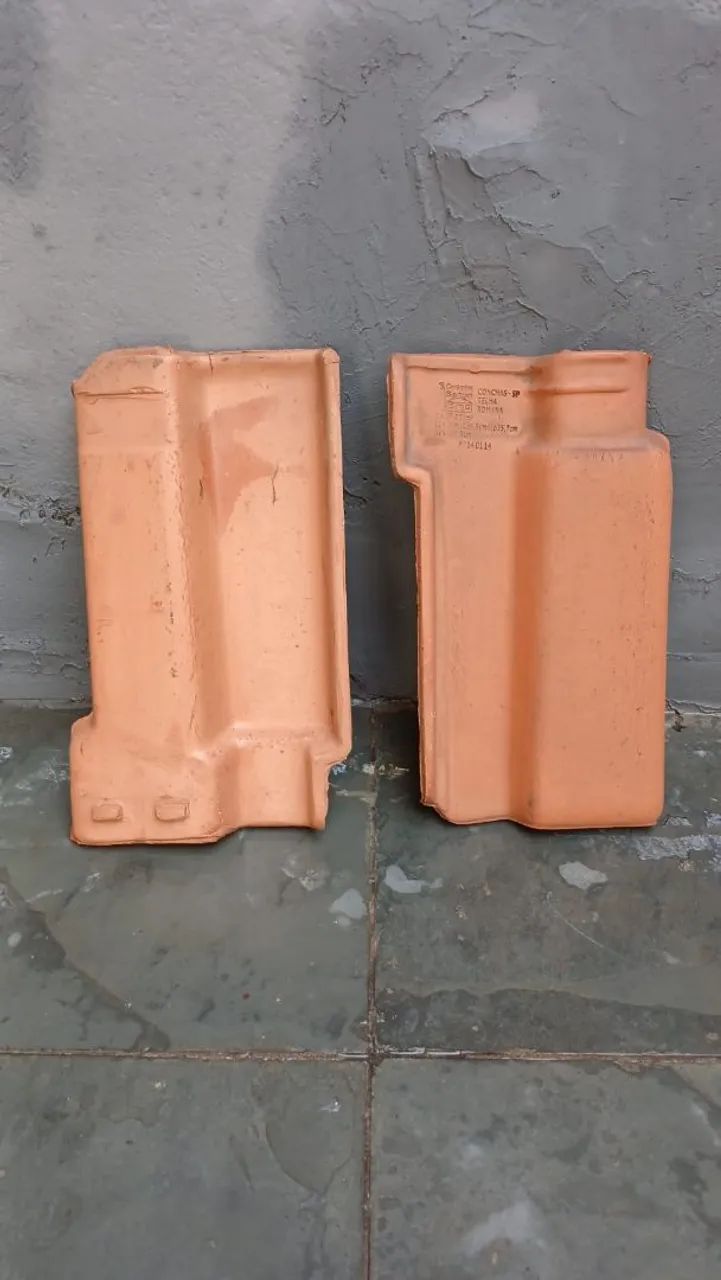 Telha romana resinada