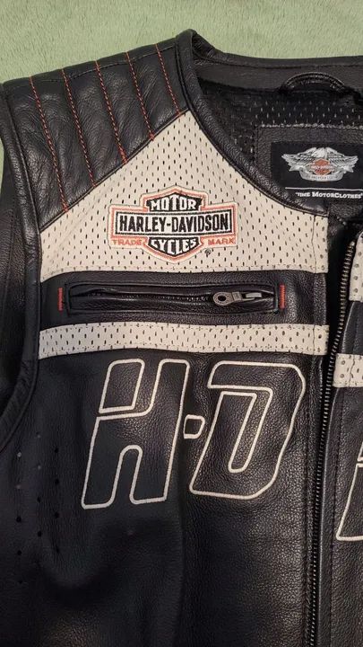 Colete de Couro Harley Davidson - Foto 3