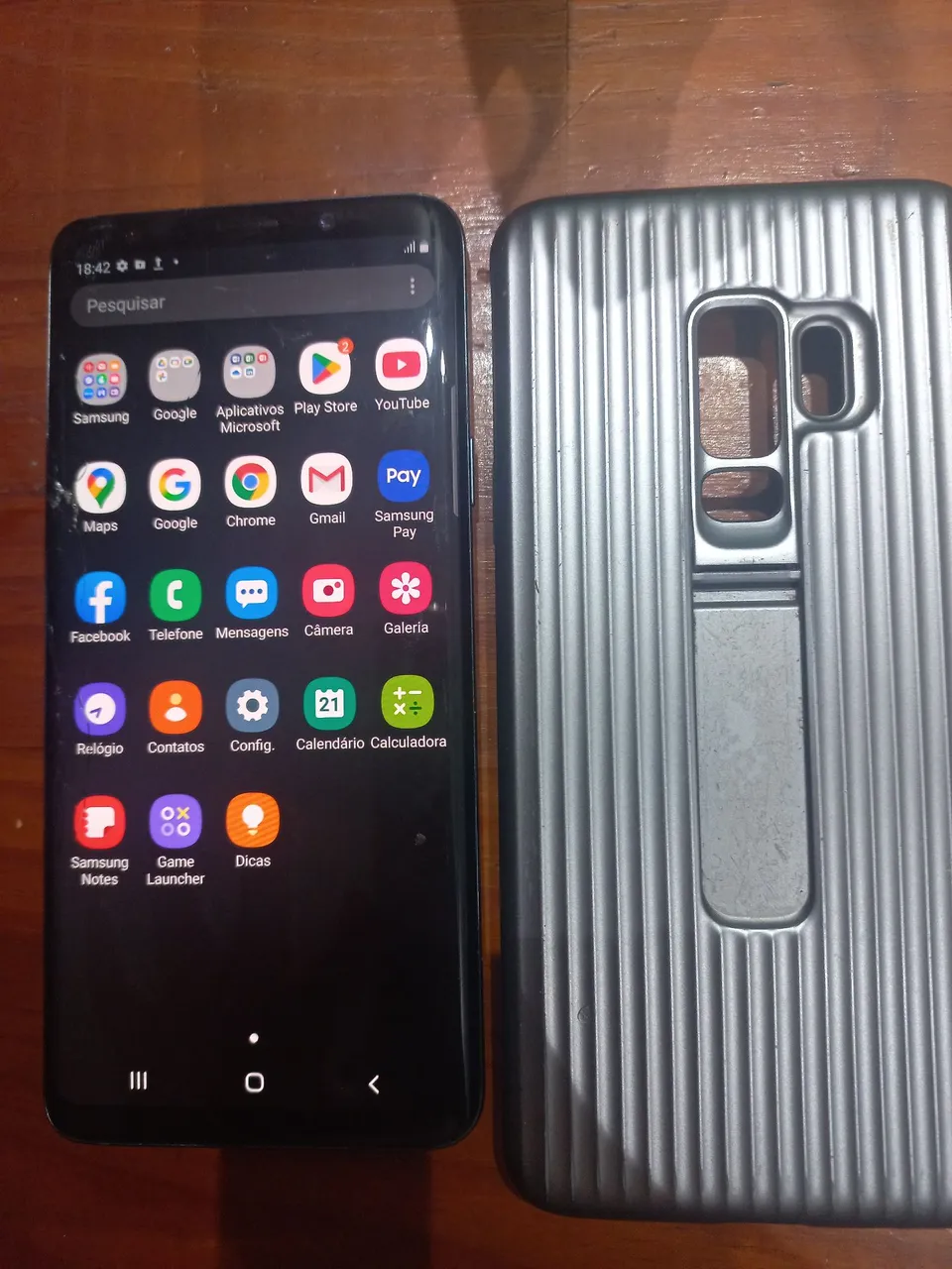 S9+, em ótimo estado de conserto
