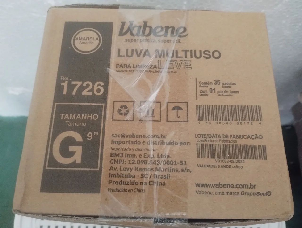 Luvas de Latex Multiuso para Limpeza Vabene - Foto 2