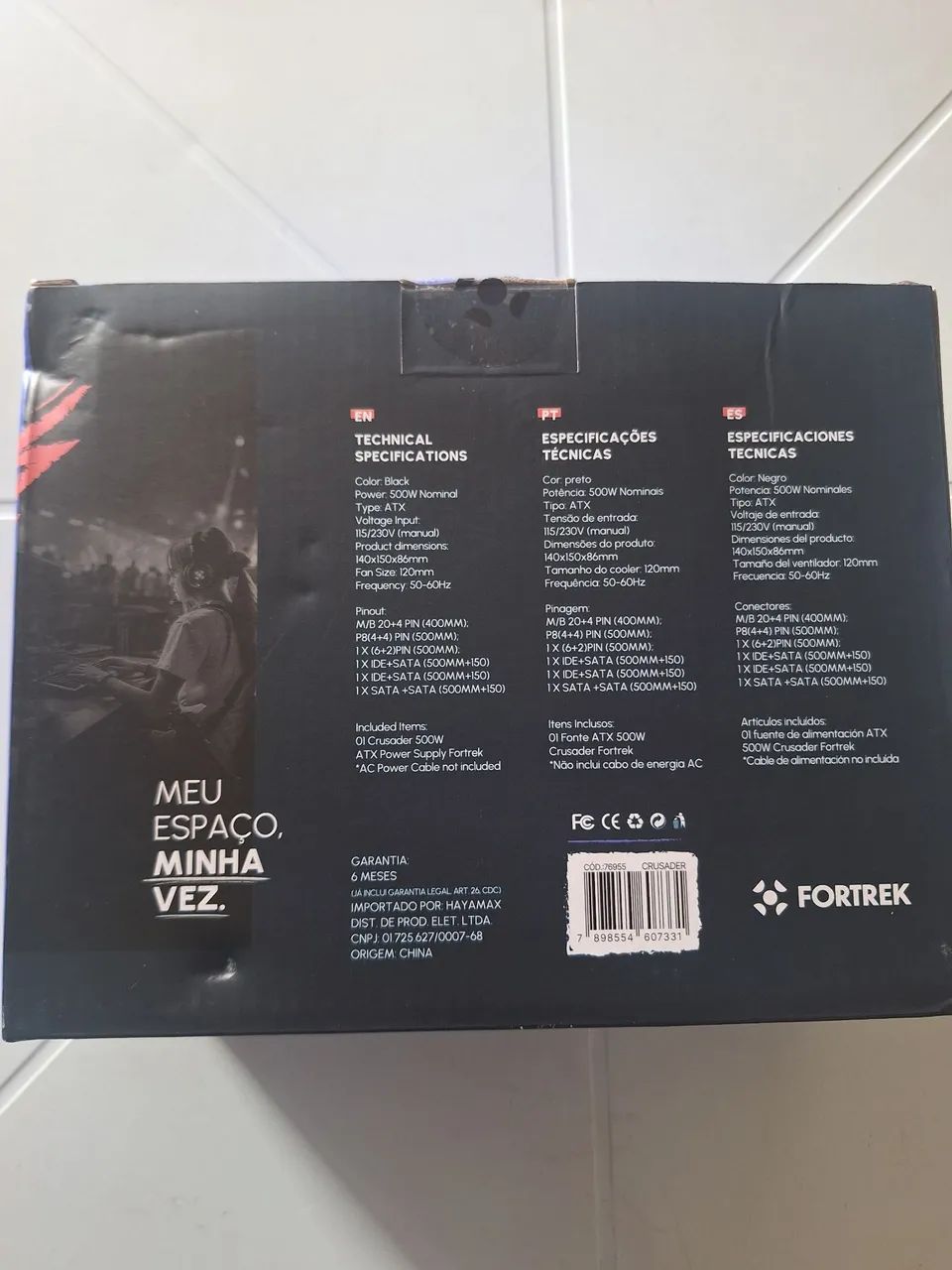 Fonte ATX 500W Bivolt