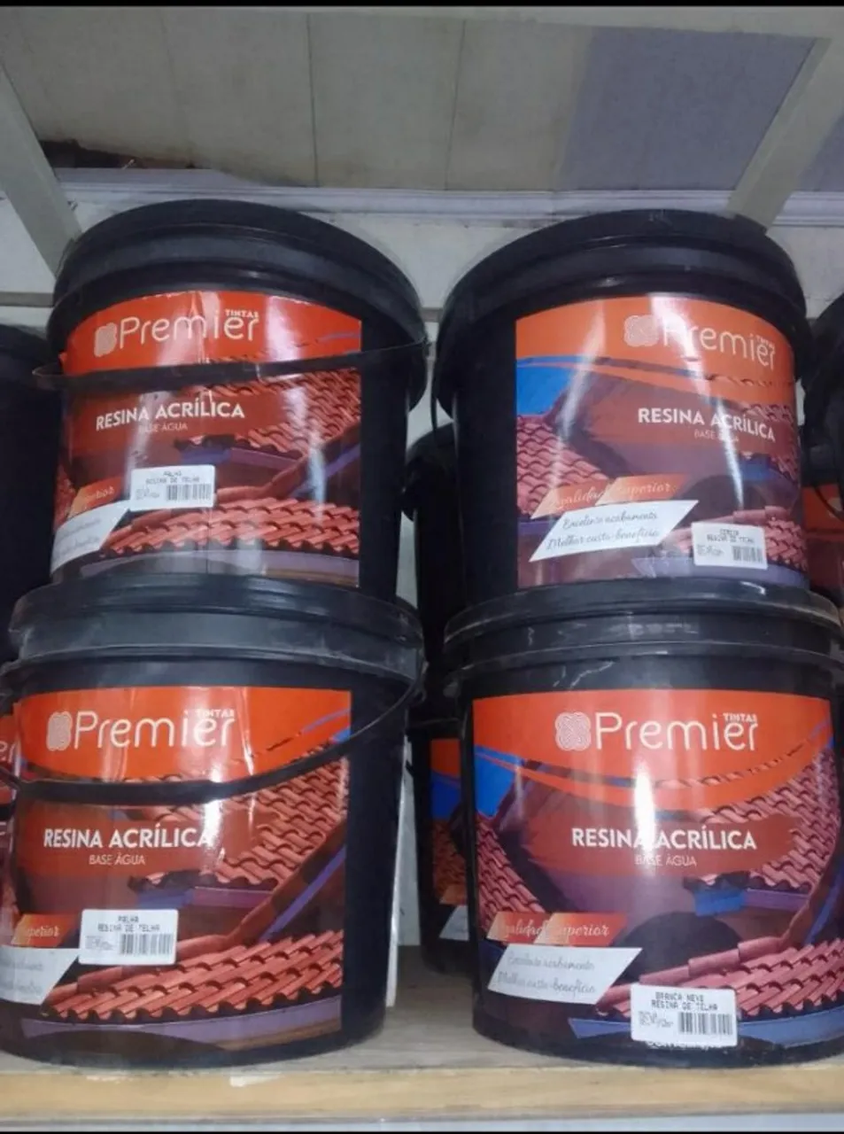 EXCELENTE ACABAMENTO RESINA ACRÍLICA BASE ÁGUA BALDE 16L A VISTA 189,90