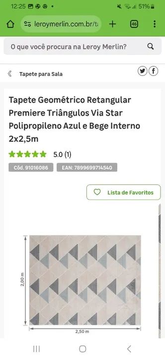 Tapete Triangular Bege e Cinza - Foto 5