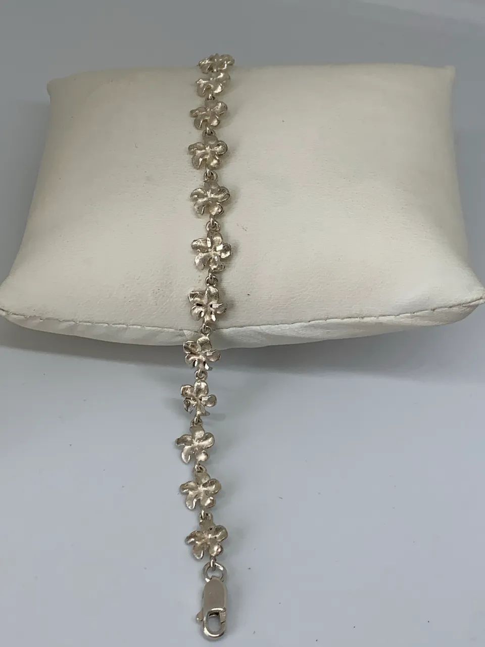 pulseira vintage de prata de lei 925