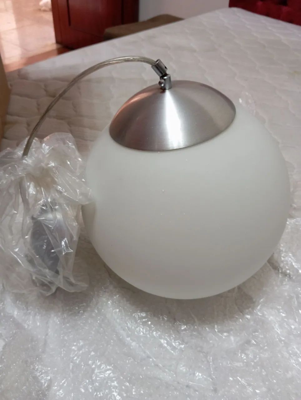 Lustre Pendente Moderno com Globo de Vidro - Foto 2