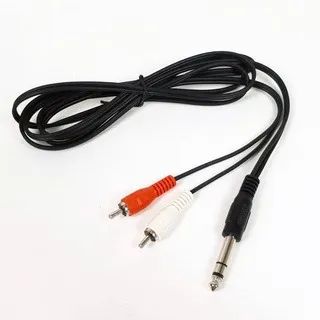 Cabo P10 Estereo Para 2 Rca Com 1,5 Metros som Audio - Foto 2