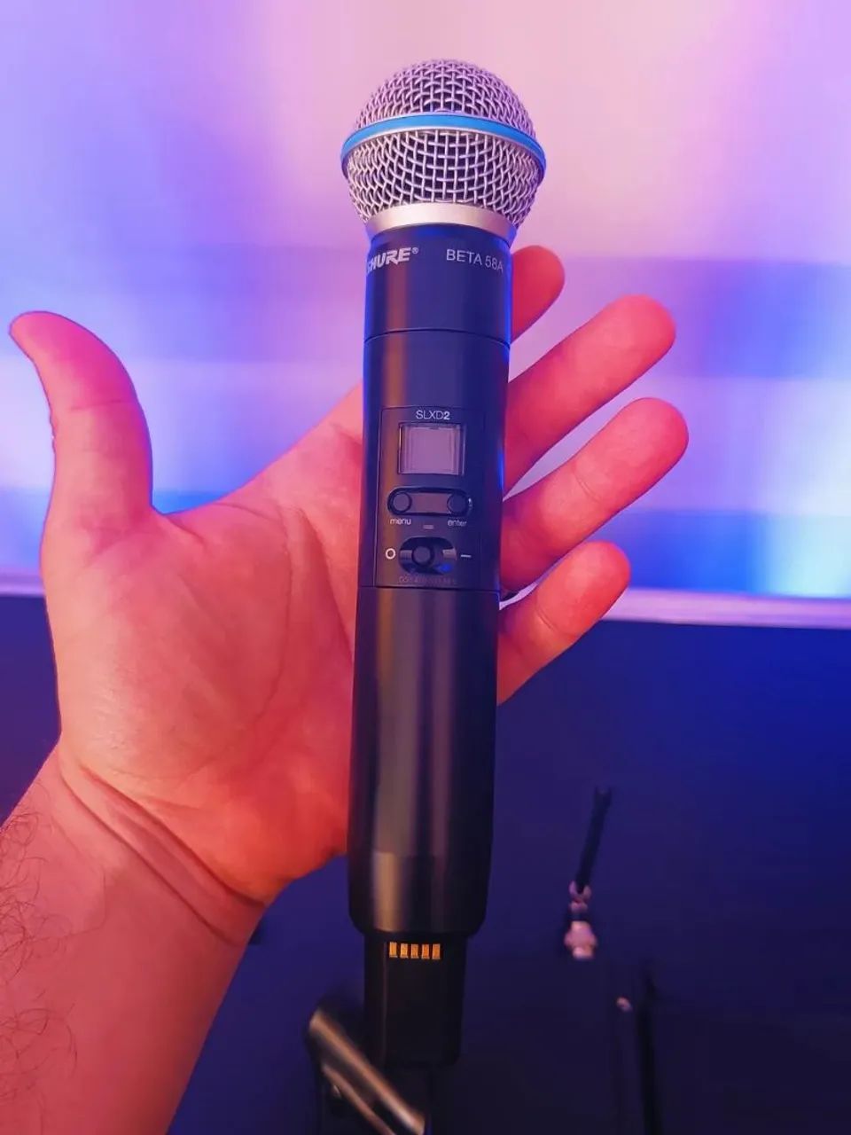 Microfone Sem Fio Profissional Sistema Digital SLXD24 BETA 58A - Foto 3