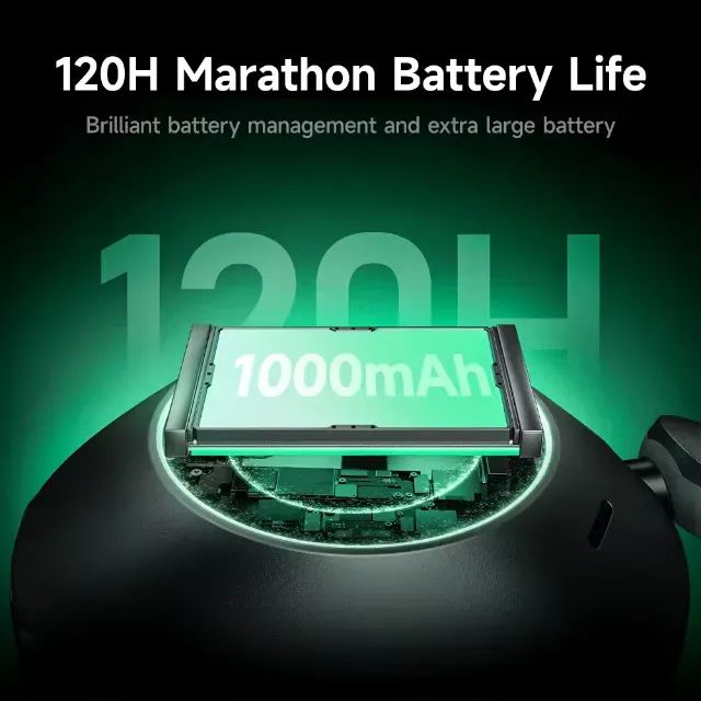  Headset Sem Fio Picun F6, Bluetooth 5.4, ANC, 120h Reprodução, c/ Cancelamento de Ruído - Foto 4