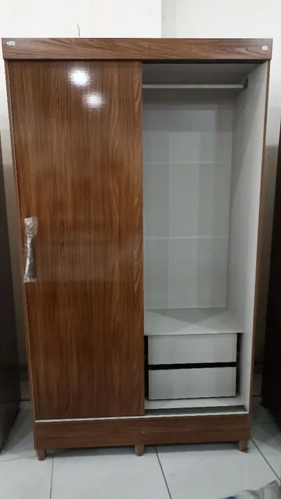 Guarda-roupa de Solteiro  com Duas Portas de Correr!!! - Foto 3