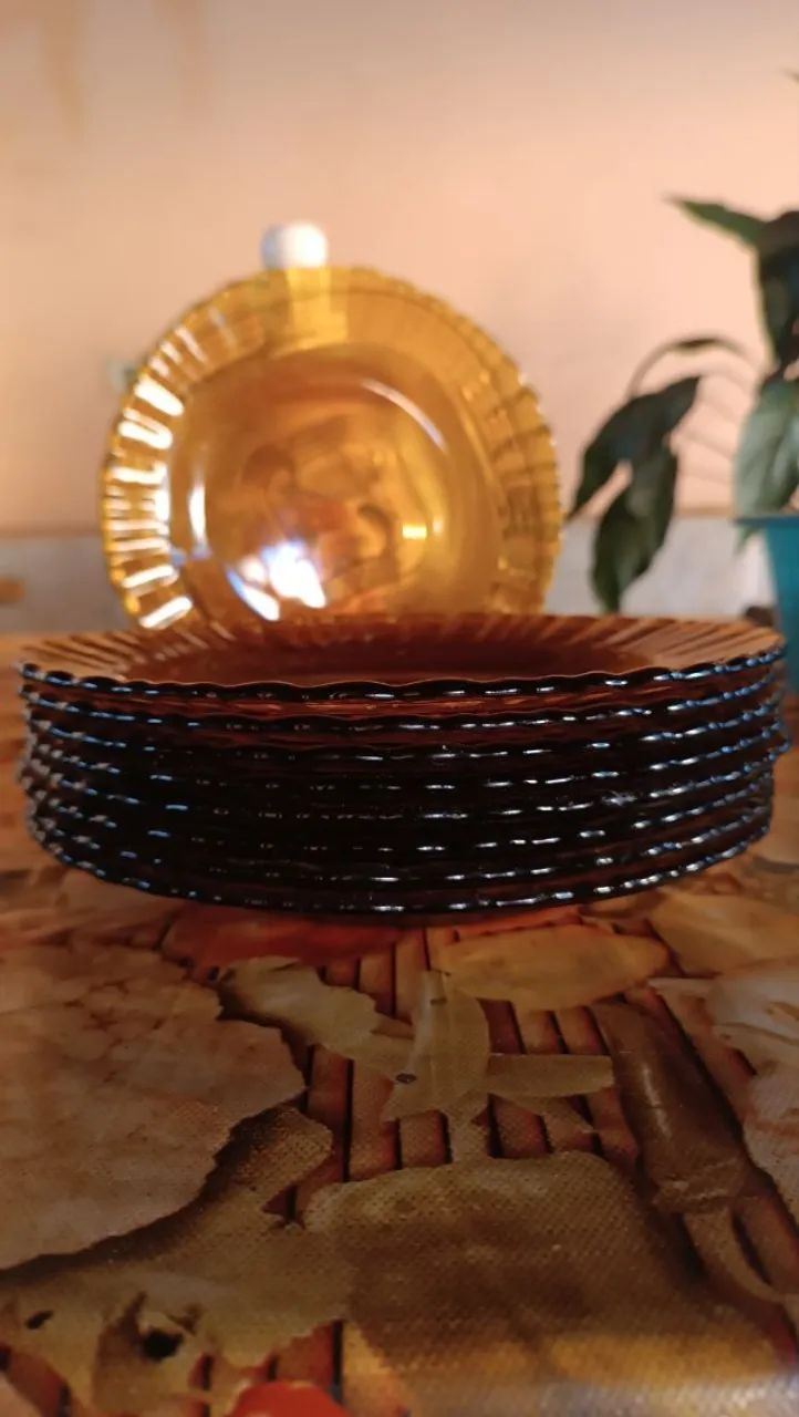 RARIDADE! Conjunto Completo Duralex Marrom 23 Peças - Colecionador R$ 7.000 - Foto 4