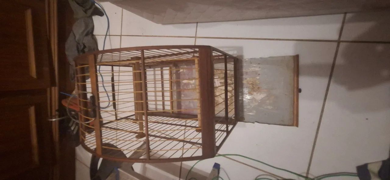 Gaiola  de madeira e fibra  - Foto 4