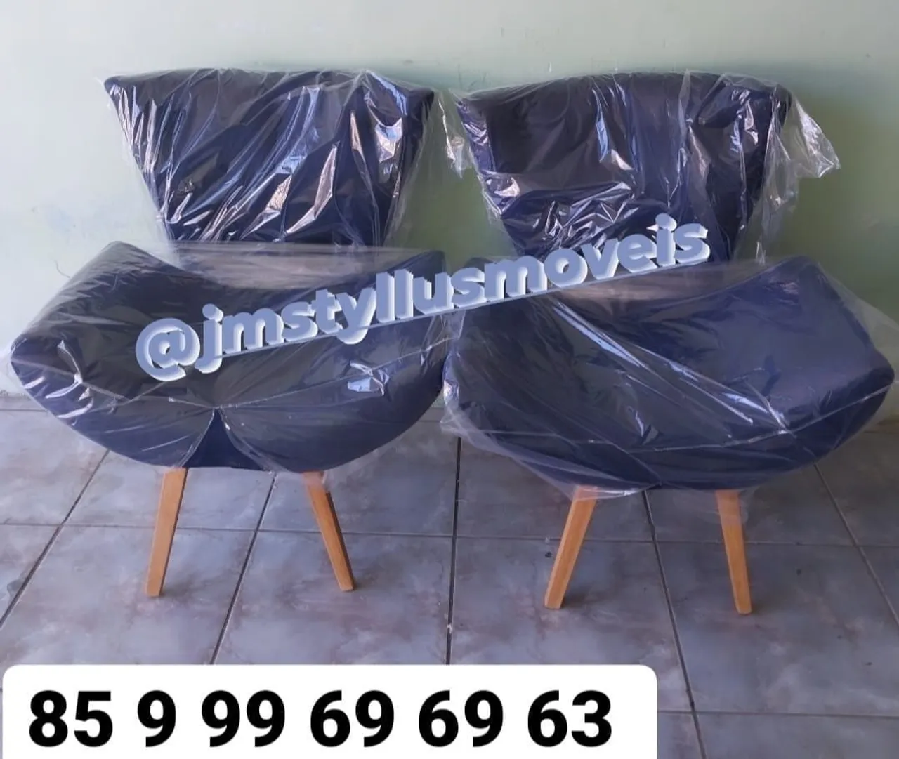 Poltronas Design Moderno - 2 Peças