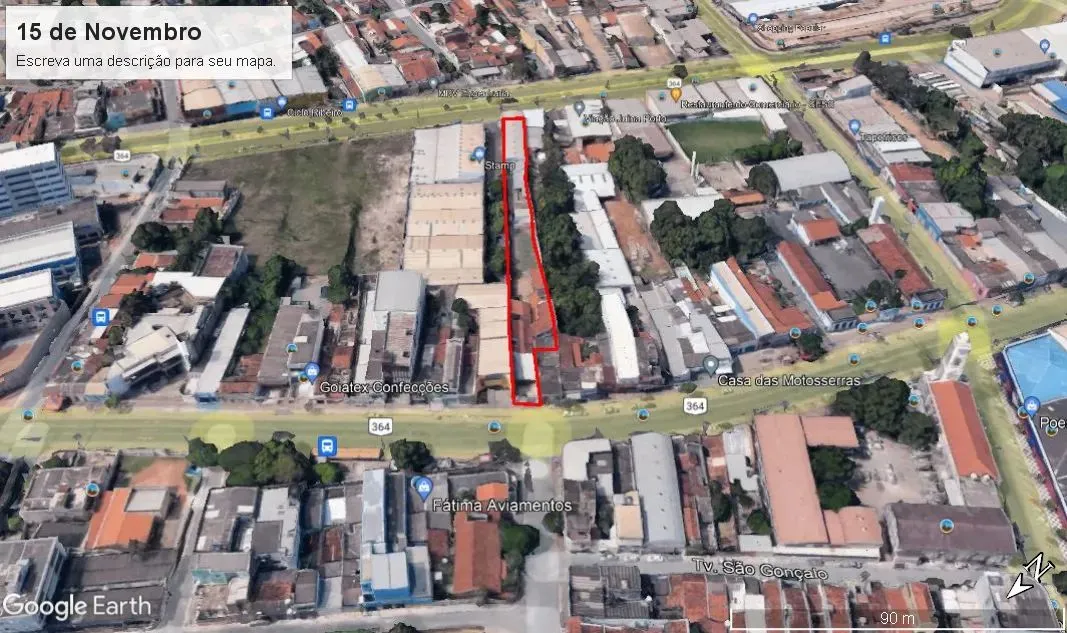 TERRENO COM GALPAO AV. xV NOVEMBRO