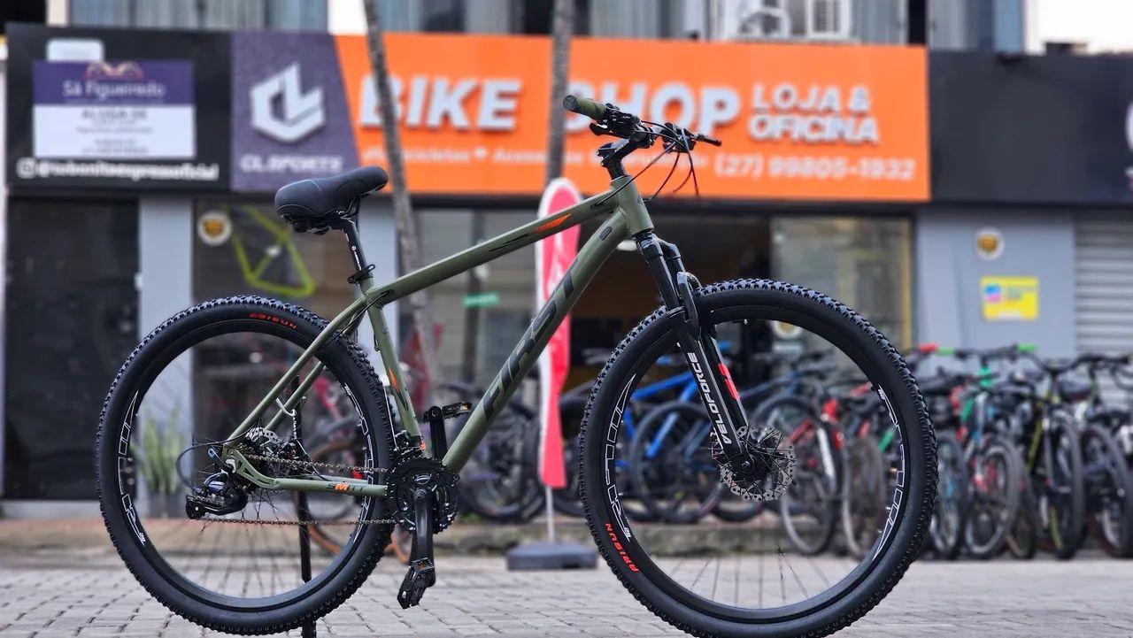 Bicicleta Aro 29 MTB Alumínio com Cabeamento Interno SOMOS LOJA 12x R$ 124,99