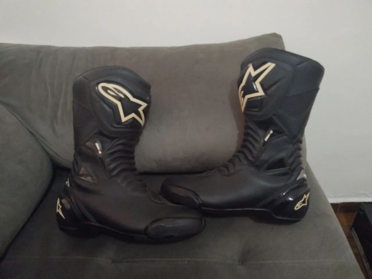 Botas Alpinestars SMX-S Black Blackl Tamanho 40