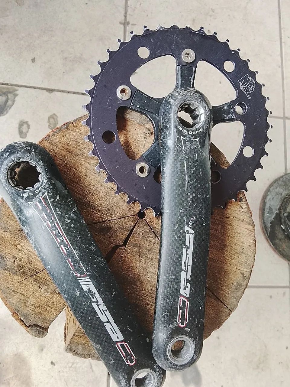 Pedivela FSA carbono BMx 180 mm