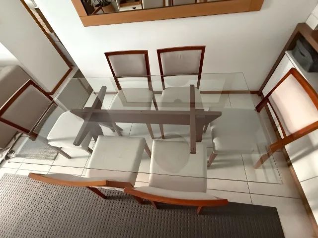 Conjunto mesa de jantar com 6 cadeiras Tok&Stok - Foto 4