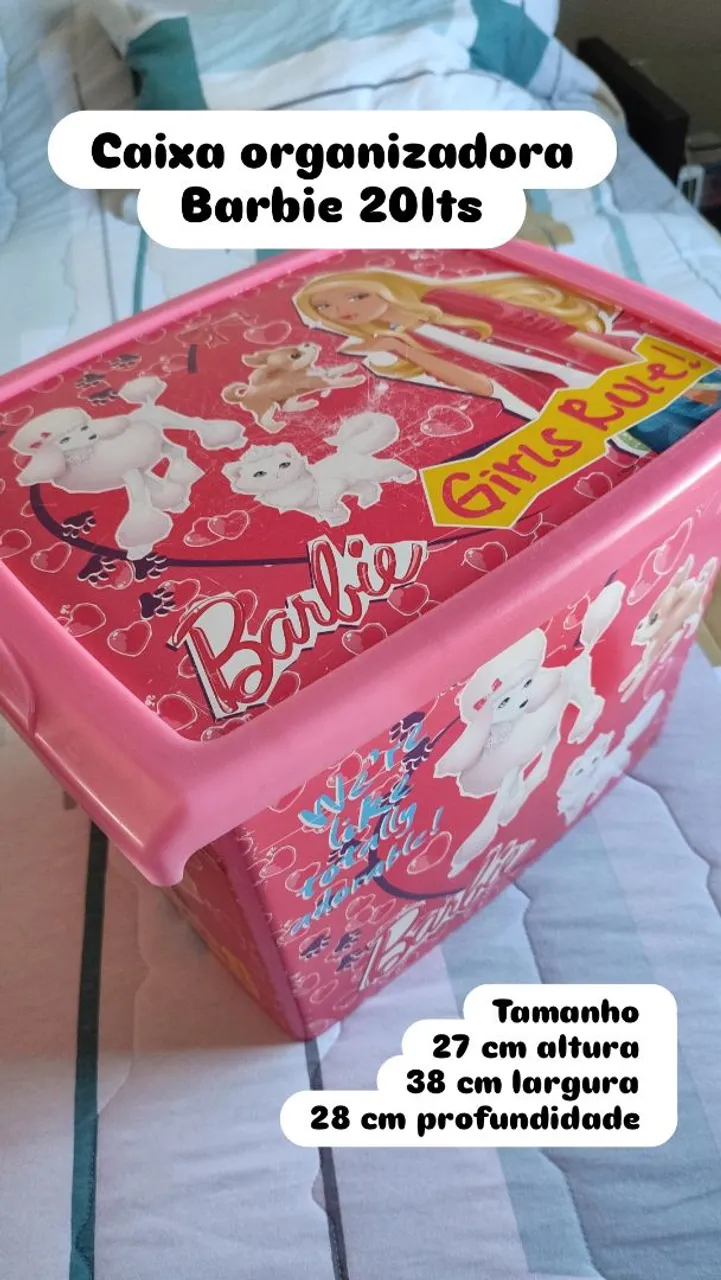 Caixa Organizadora Barbie 20 Litros