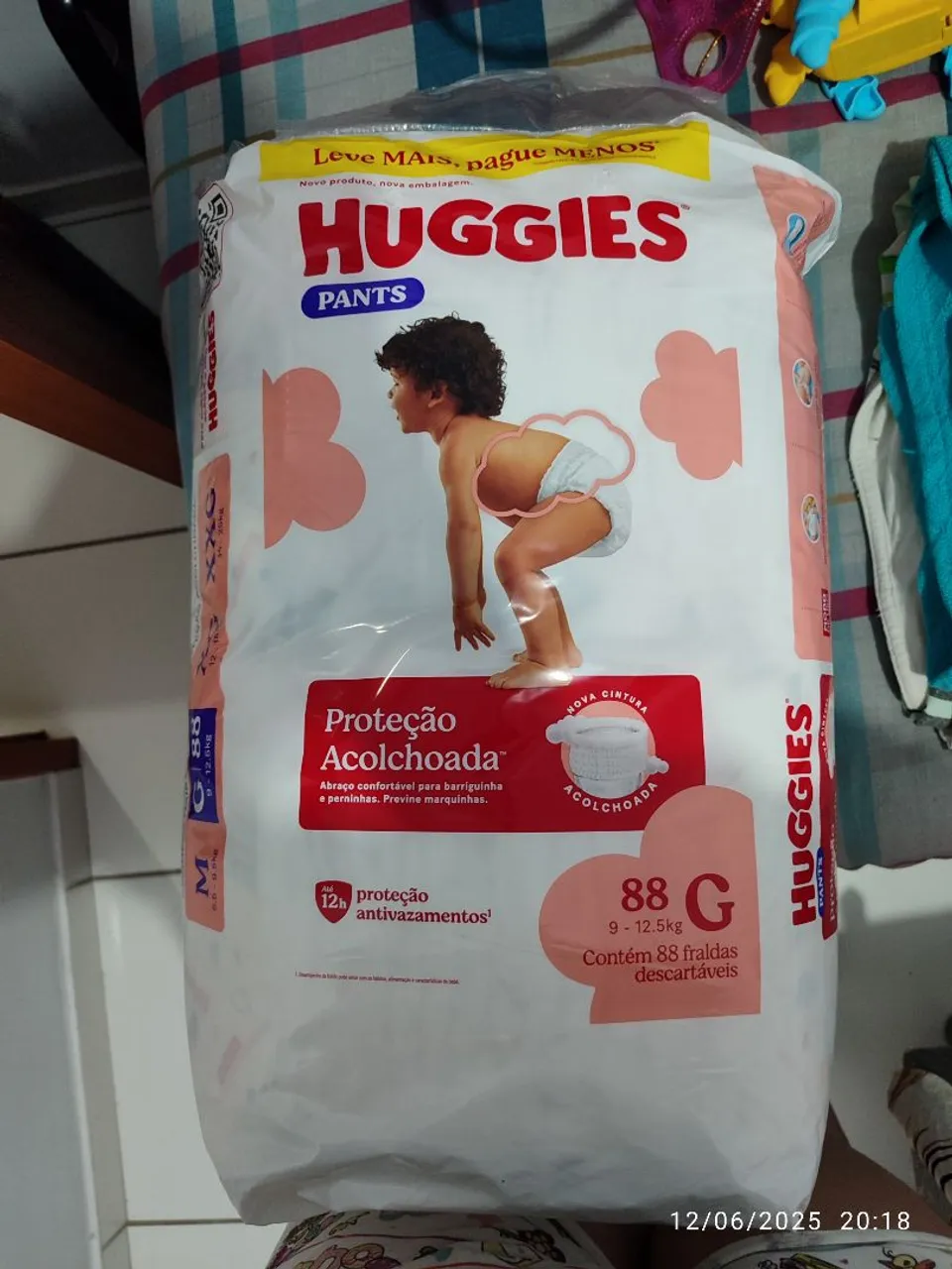 Fraldas Huggies Pants G - 88 unidades