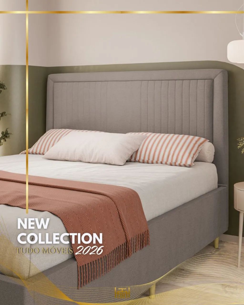 CABECEIRA LINDA E ELEGANTE SOLTEIRO/CASAL/QUEEN