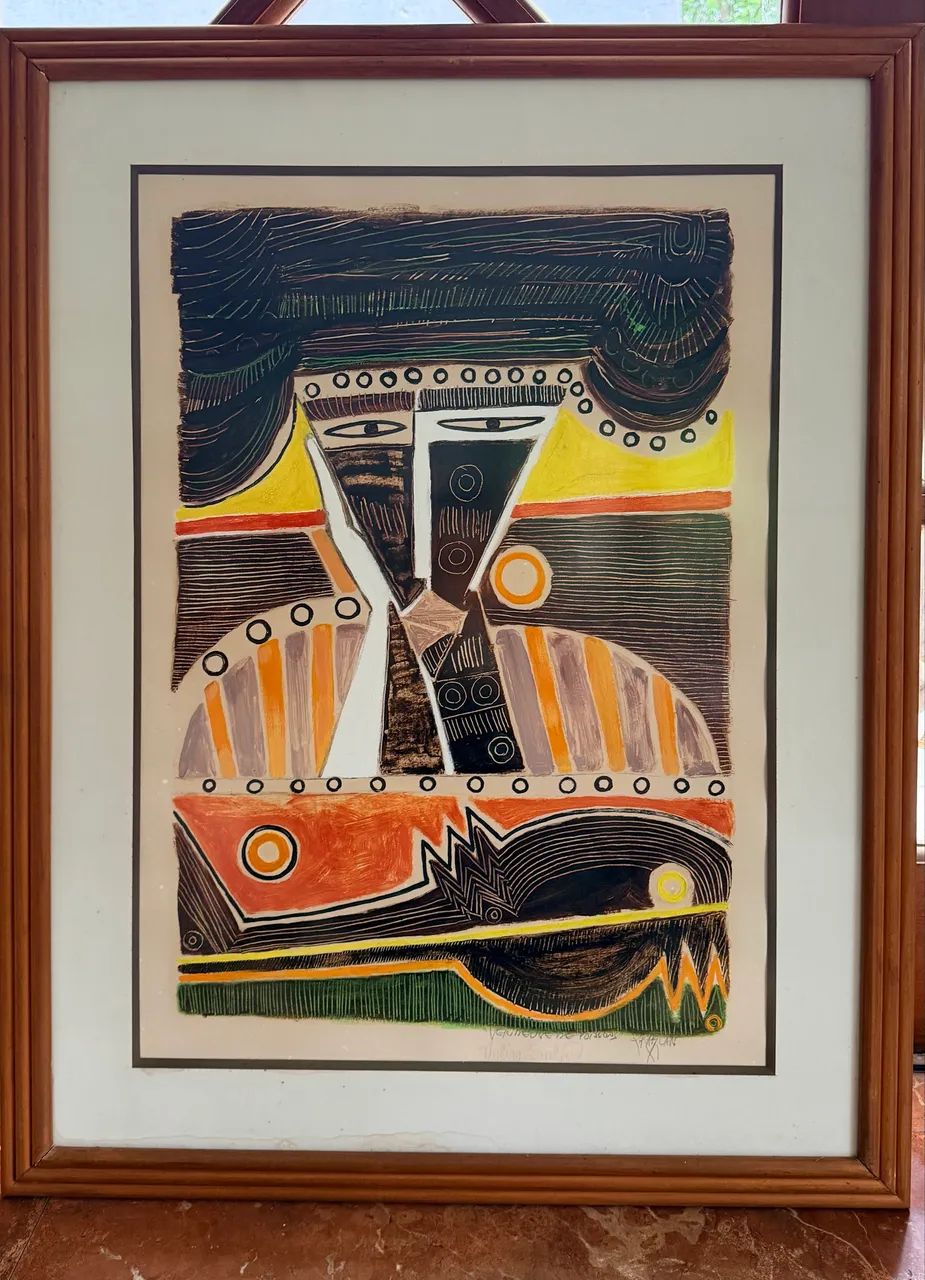 COLEÇÃO LINDA! 4 quadros de Ciprien Kablan - originais! - Foto 3