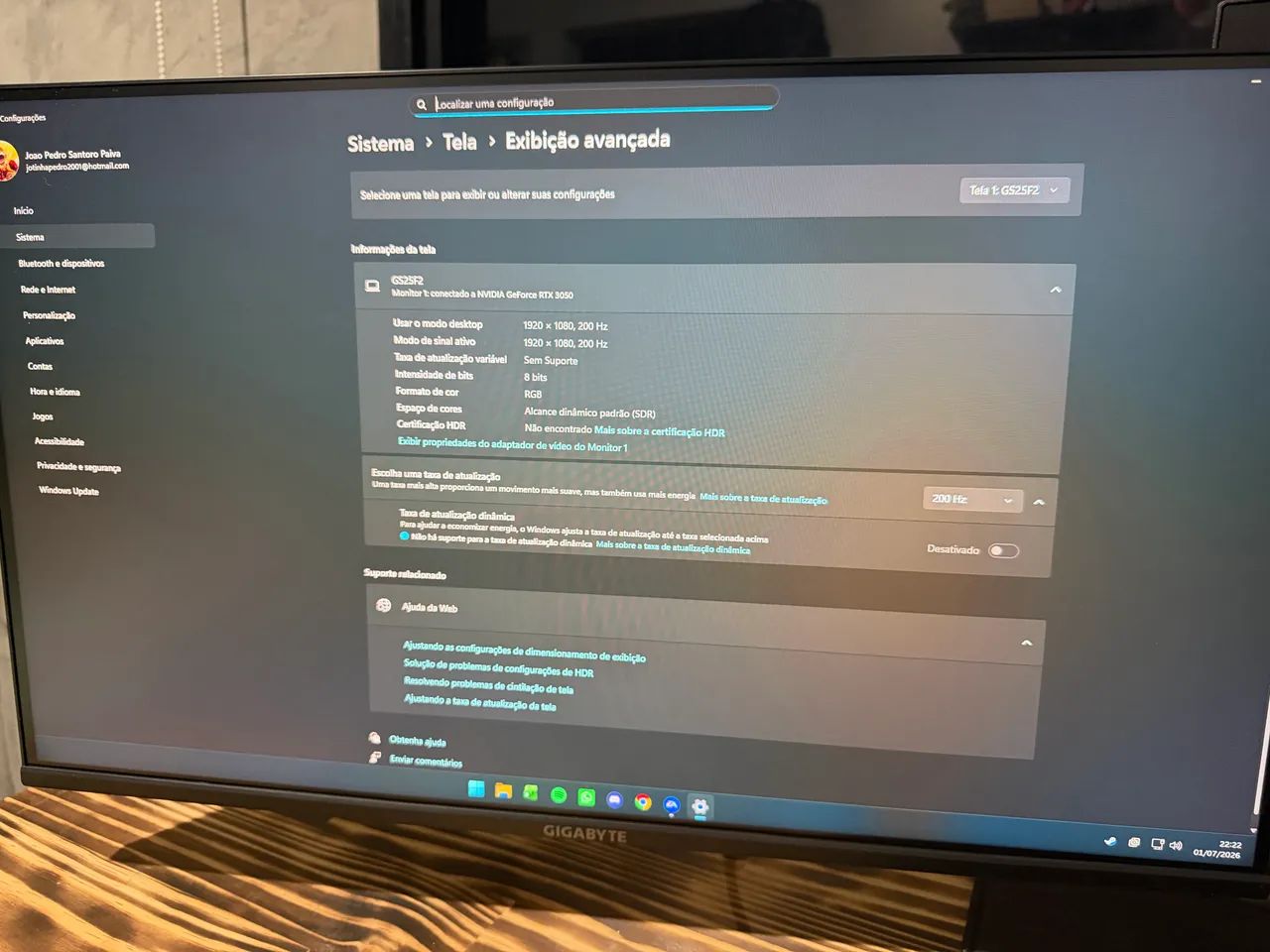 Monitor Gamer Gigabyte IPS 200hz - Foto 4