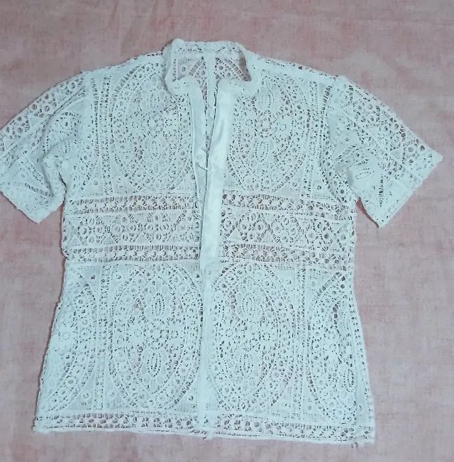   Camisa unisex  em Guipir  - Foto 2
