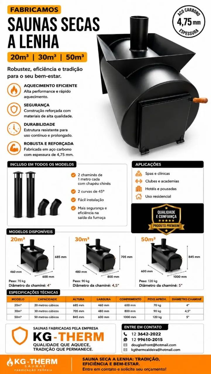 SAUNA SECA A LENHA 