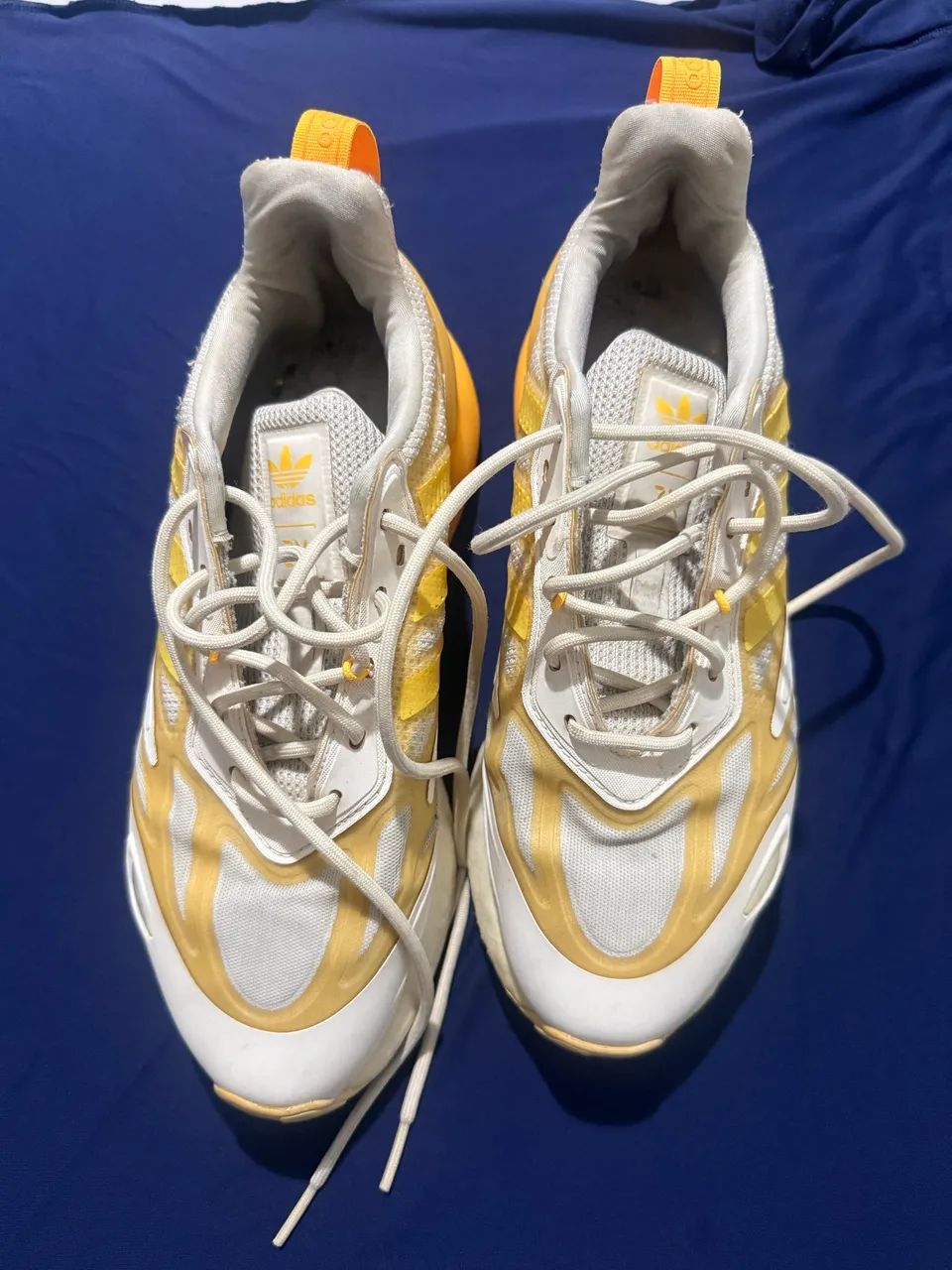 Tenis adidas zx 2k boost - branco e laranja - tam 38 - Calçados