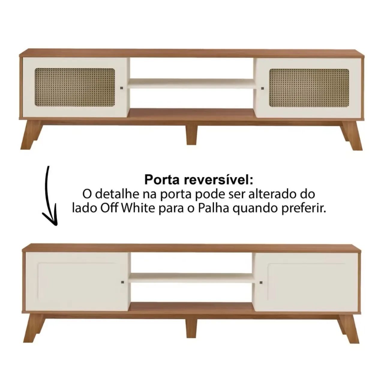 Rack artely cinamomo/off white - Foto 2