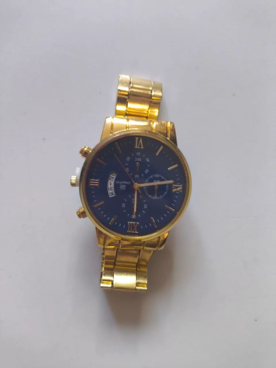 Relógio  Shaarms  Masculino  Dourado - Foto 2