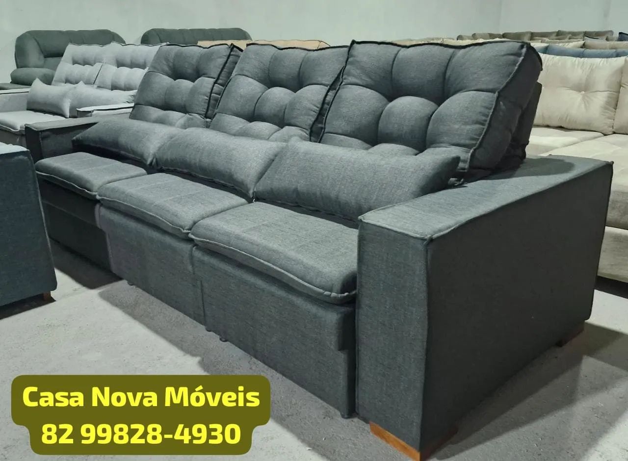 Sofá Retrátil e Reclinável 250cm