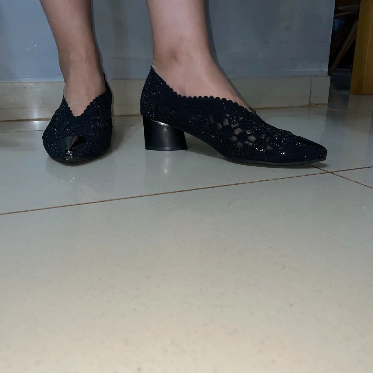 Sapato preto elegante número 35 - Foto 2