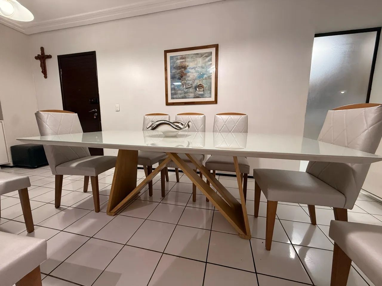Mesa de jantar com 8 cadeiras  - Foto 2