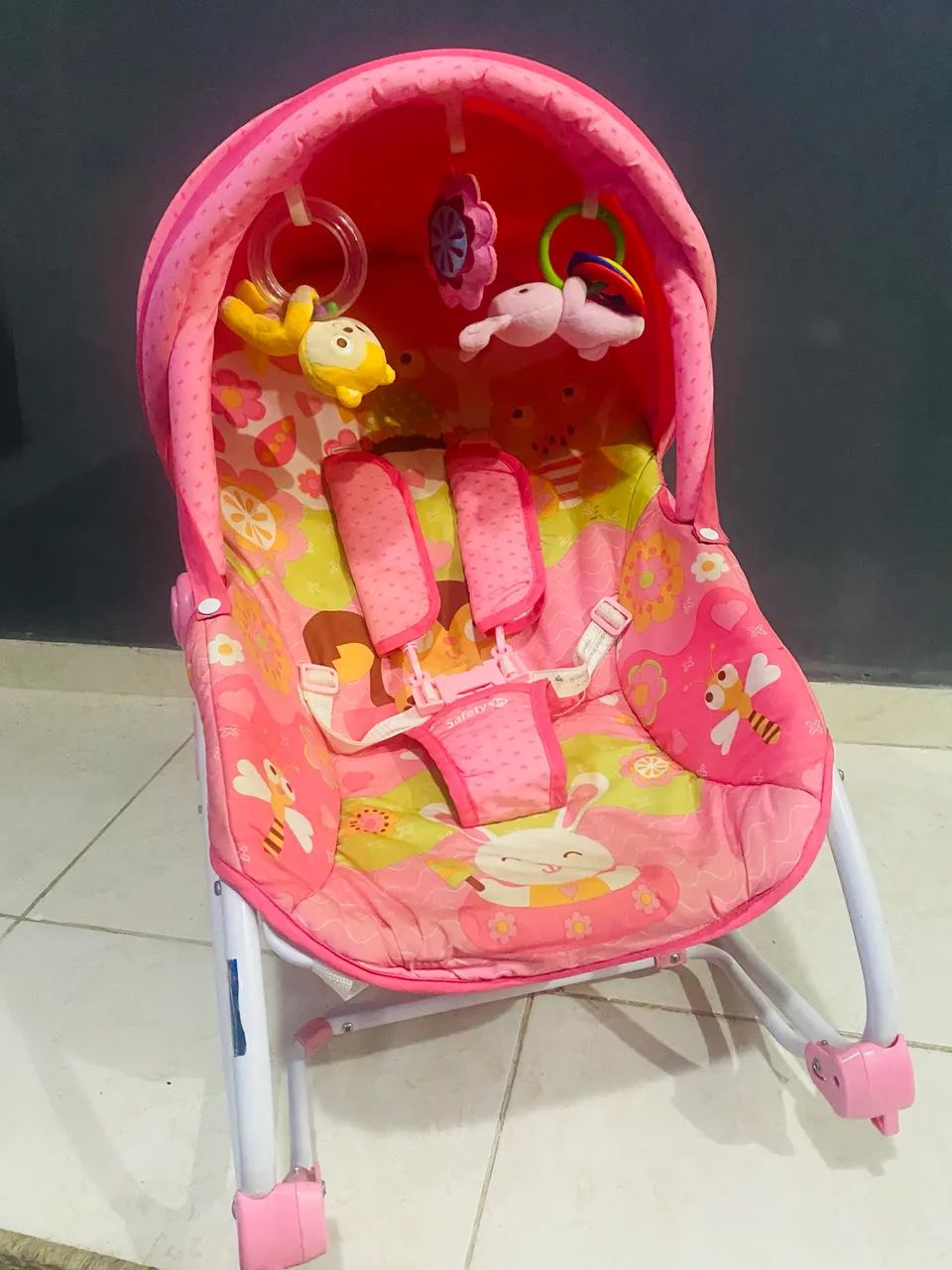 Cadeira Descanso Bebê Rosa - Safety 1st Rosa - Foto 2