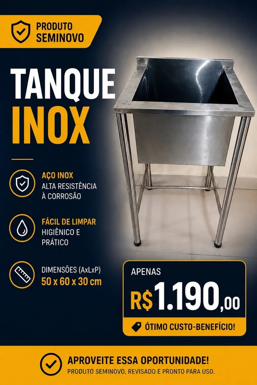 Tanque de inox 304 
